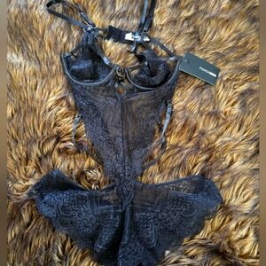 NwT Fashion Nova Black teddy lingerie